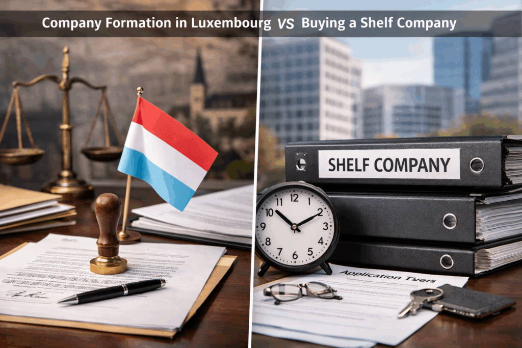 Luxembourg Company Formation vs Shelf Company