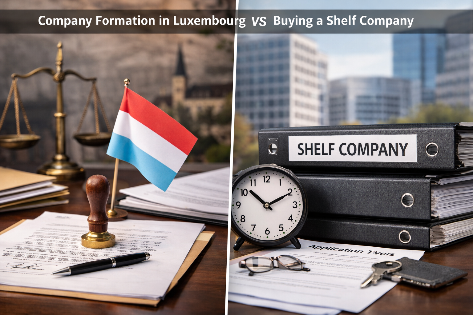Luxembourg Company Formation vs Shelf Company
