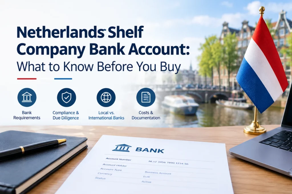Netherlands Shelf Company Bank Account